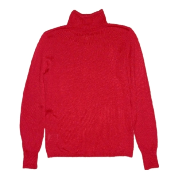 Ellen Tracy Rhinestone Design Turtleneck Sweater - Picture 3 of 5